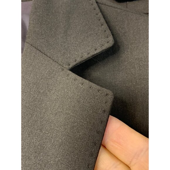 Lafayette 148 Women's Wool Blazer & Skirt Set Size 10/12  Brown 7401 GUC - Picture 8 of 11